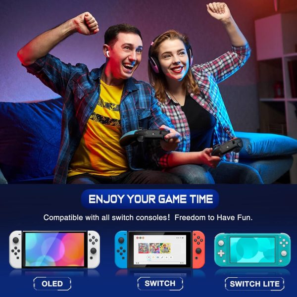 Wireless Switch Controller for Switch/Lite/OLED Controller, Switch Controller with a Mouse Touch Feeling on Back Buttons, Extra Switch Pro Controller with Wake-up,Programmable, Turbo Function - Image 7